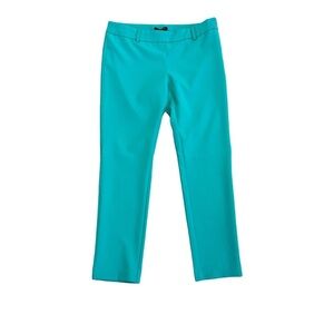 UK2LA teal blue stretchy slim fit ankle pants side zipper